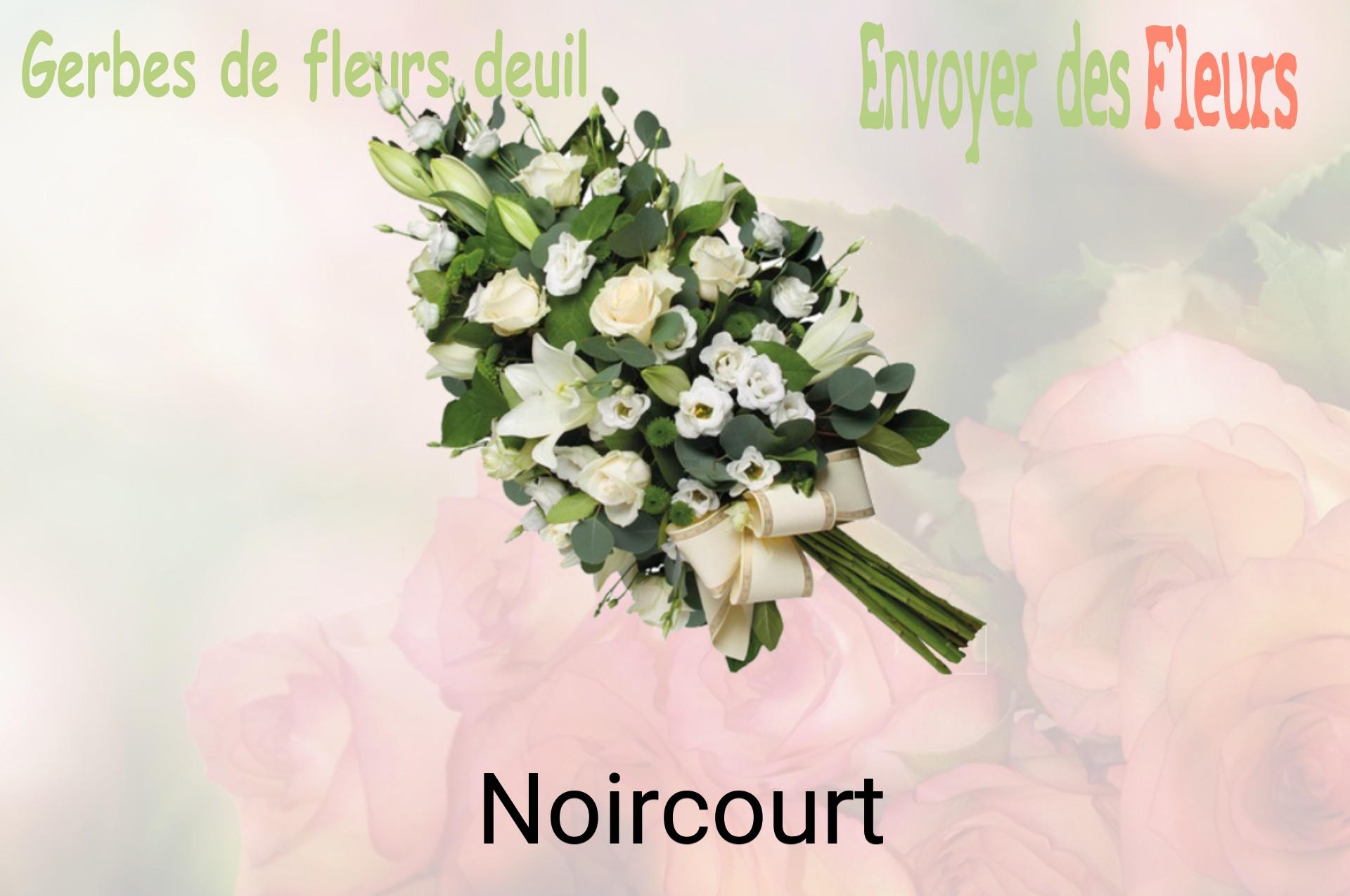 Gerbe de fleurs de deuil livrée à Noircourt